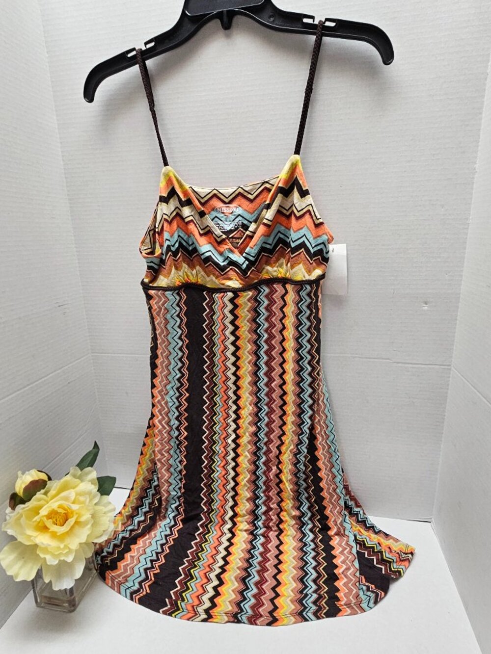 Missoni for Target Chemise Chevron Zig Zag Intimate Sleepwear Braided Straps M
